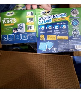 Purio Washing Machine Cleaner Tablets & Machine Cleaning Wipes. 18000 Sets. EXW Los Angeles
